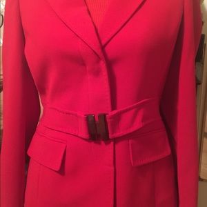 Red Anne Klein Exec Suit